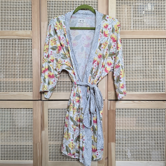 Pact The Staycation Short Robe Organic Cotton XS-Small - Picture 2 of 7